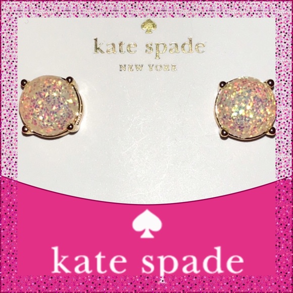kate spade Jewelry - Kate Spade ♠️ Opal Glitter Gumdrop Earrings NWTs